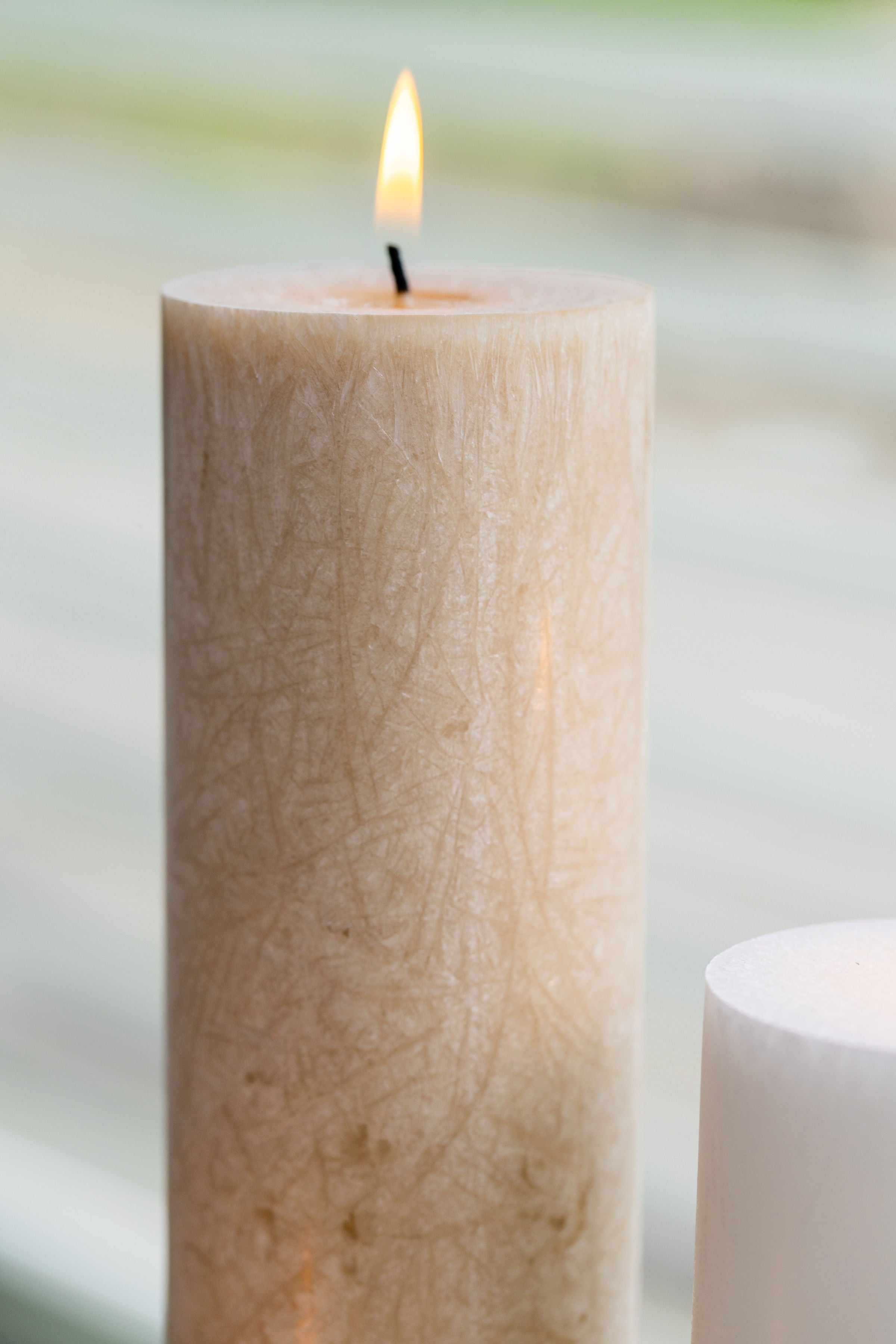 Olivenvoks bloklys, sand - 3 stk.